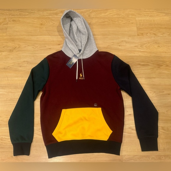 Polo Ralph Lauren Men's Double Knit Tech Fleece Pony ColorBlock